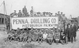 Histroric photo of group of drillers